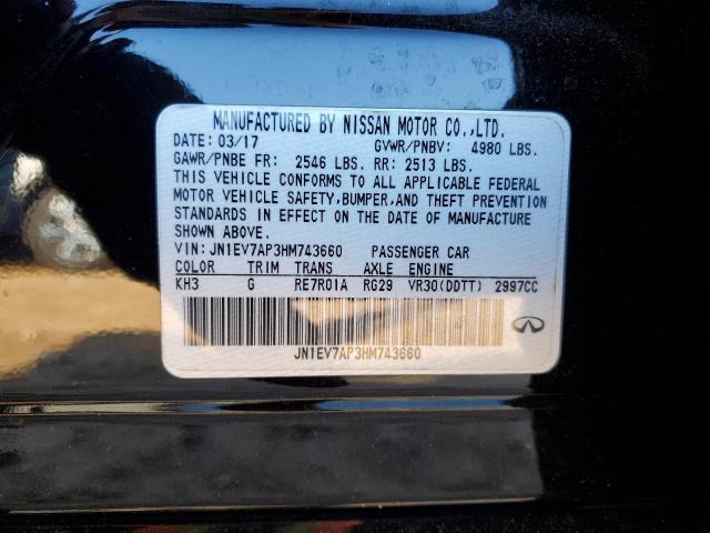 2017 INFINITI Q50 PREMIU - JN1EV7AP3HM743660