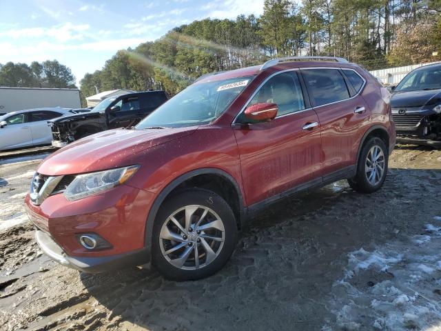 NISSAN ROGUE S 2015 maroon 4dr spor gas 5N1AT2MV3FC828575 photo #1