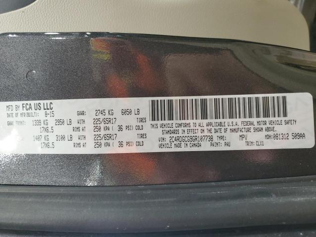 2016 DODGE GRAND CARA - 2C4RDGCG9GR107738
