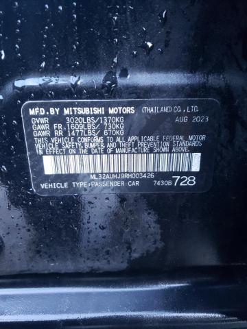 2024 MITSUBISHI MIRAGE ES - ML32AUHJ9RH003426