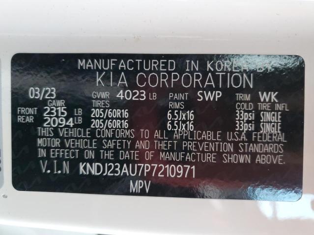 VIN KNDJ23AU7P7210971 2023 KIA SOUL no.13