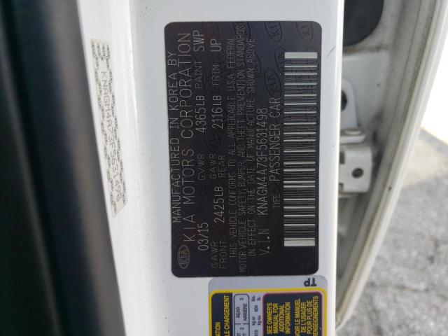 2015 KIA OPTIMA LX KNAGM4A73F5631498
