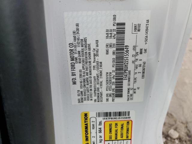 2018 FORD MUSTANG - 1FATP8UH2J5155649