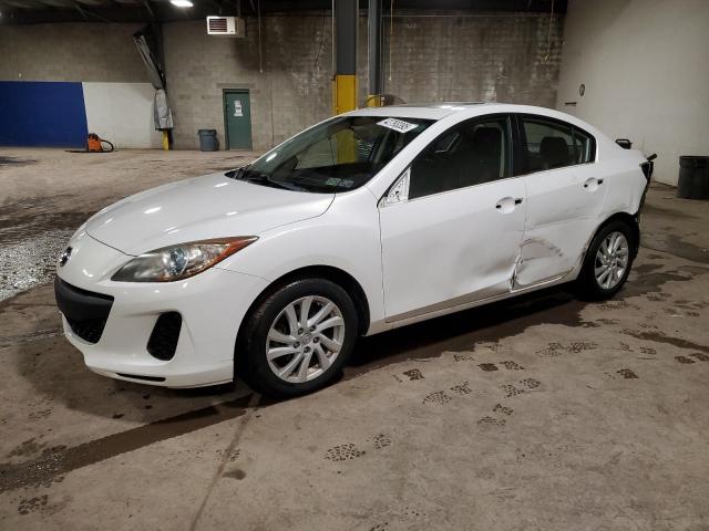 MAZDA 3 I 2012 white  gas JM1BL1V87C1659681 photo #1