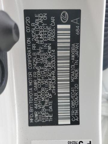 2020 LEXUS UX 200 JTHP3JBH9L2030314