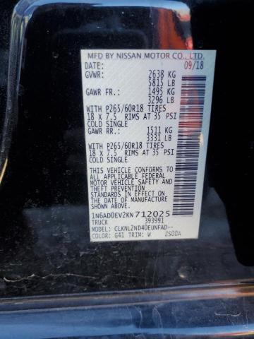 2019 NISSAN FRONTIER S - 1N6AD0EV2KN712025