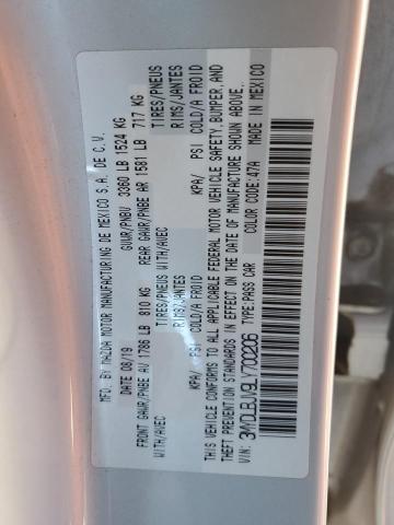 2020 TOYOTA YARIS LE 3MYDLBJV9LY700206