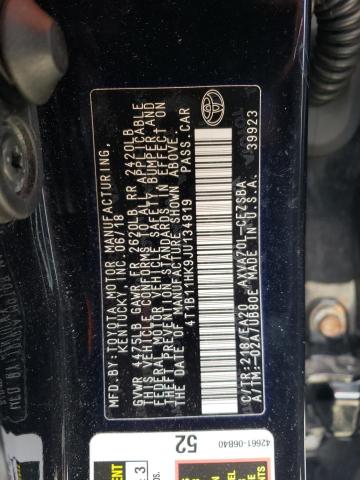 2018 TOYOTA CAMRY L - 4T1B11HK9JU134819