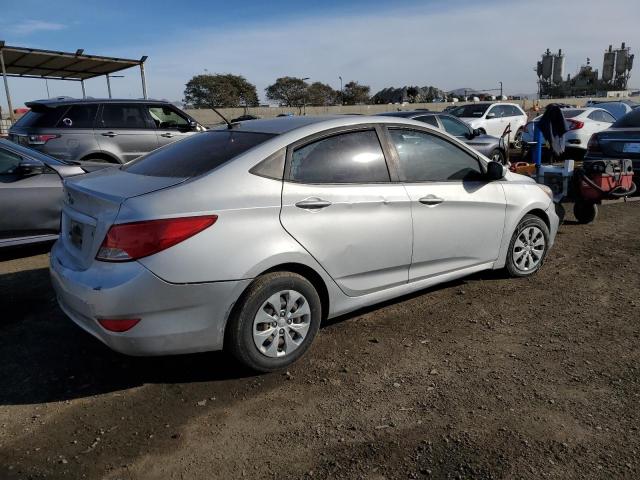 HYUNDAI ACCENT SE 2017 silver  gas KMHCT4AE0HU168680 photo #4