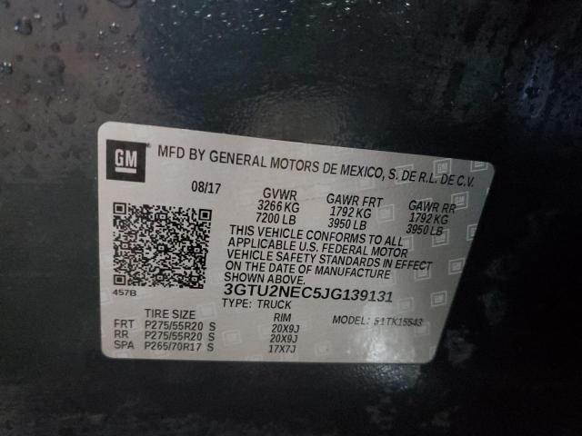 2018 GMC SIERRA K15 3GTU2NEC5JG139131