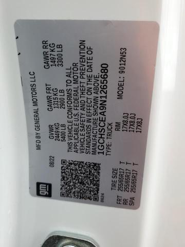 2022 CHEVROLET COLORADO L - 1GCHSCEA9N1265680