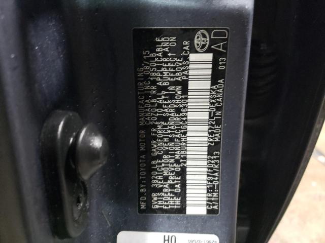 2016 TOYOTA COROLLA L - 2T1BURHE1GC496301