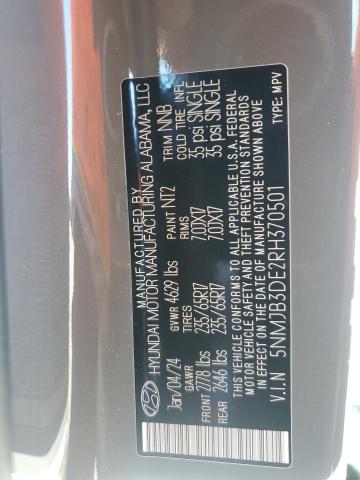 2024 HYUNDAI TUCSON SEL - 5NMJB3DE2RH370501