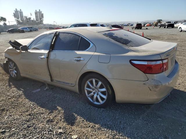 LEXUS LS 460 2008 tan  gas JTHBL46F885076808 photo #3