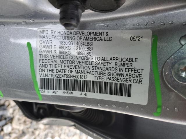 2022 HONDA INSIGHT TO 19XZE4F95NE001813