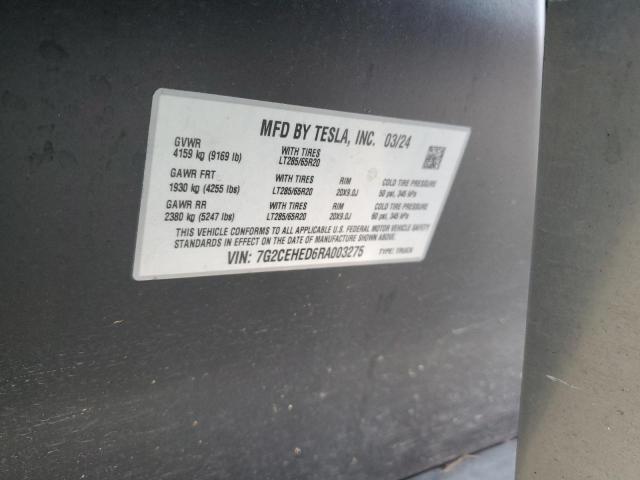 2024 TESLA CYBERTRUCK 7G2CEHED6RA003275
