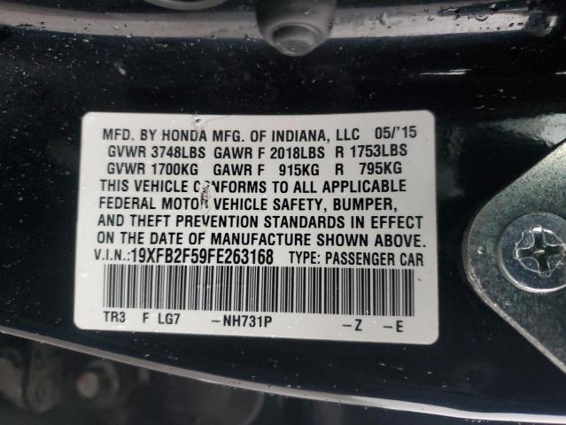 2015 HONDA CIVIC LX - 19XFB2F59FE263168