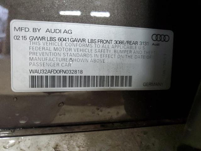 2015 AUDI 100CS Q WG WAU32AFD0FN032818