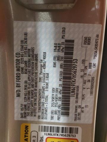 2017 LINCOLN CONTINENTA 1LN6L9TK7H5629753