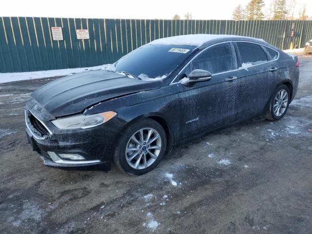 FORD FUSION SE 2017 black  hybrid engine 3FA6P0LU9HR148251 photo #1