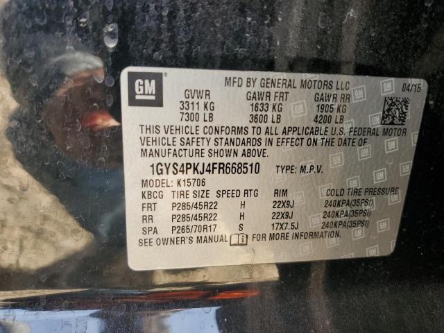 2015 CADILLAC ESCALADE P - 1GYS4PKJ4FR668510