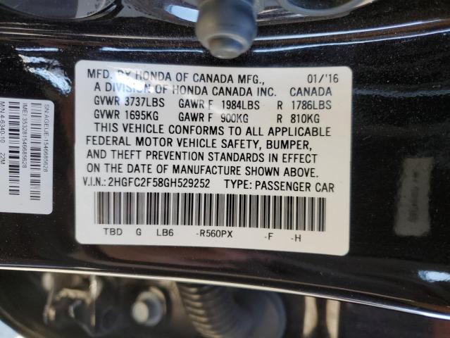 2016 HONDA CIVIC LX - 2HGFC2F58GH529252