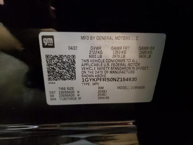 2022 CADILLAC XT6 PLATIN - 1GYKPFRS0NZ154930