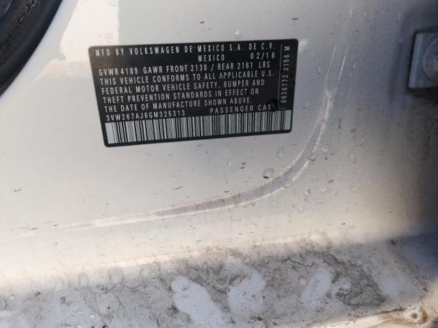 2016 VOLKSWAGEN JETTA S - 3VW267AJ6GM325313