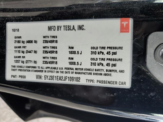 2018 TESLA MODEL 3 - 5YJ3E1EA2JF109102