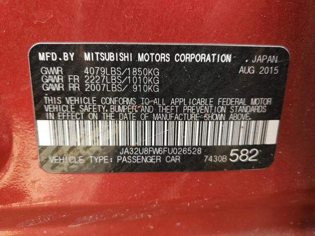 2015 MITSUBISHI LANCER GT JA32U8FW6FU026528