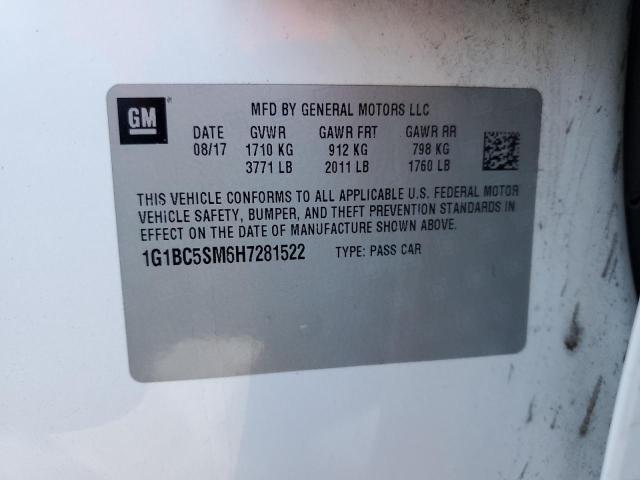 2017 CHEVROLET CRUZE LS - 1G1BC5SM6H7281522