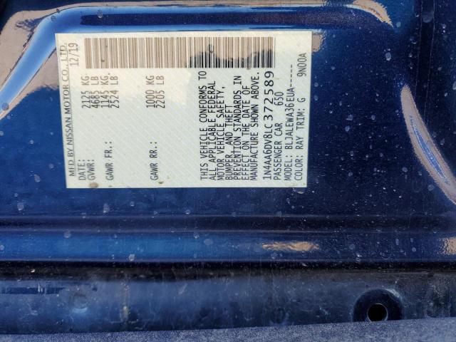 2020 NISSAN MAXIMA SL - 1N4AA6DV8LC372589