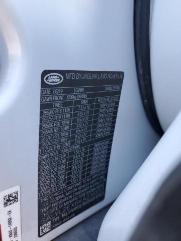 2019 LAND ROVER RANGE ROVE - SALYL2EX6KA235553
