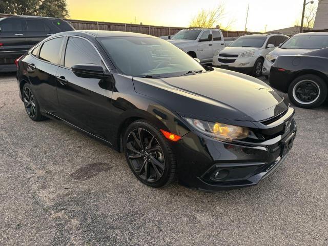 HONDA CIVIC SPOR 2020 black  gas 19XFC2F88LE016291 photo #1