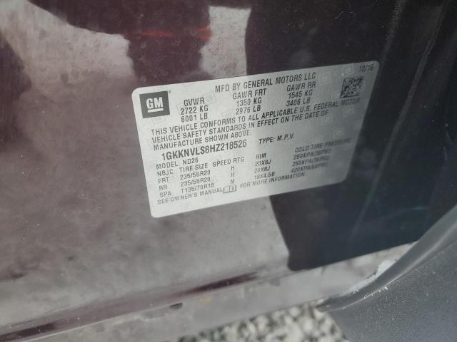 2017 GMC ACADIA 1GKKNVLS8HZ218526