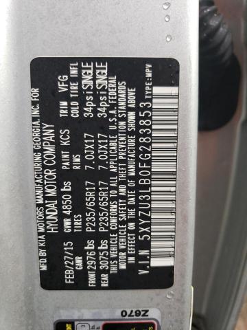 2015 HYUNDAI SANTA FE S - 5XYZU3LB0FG283853