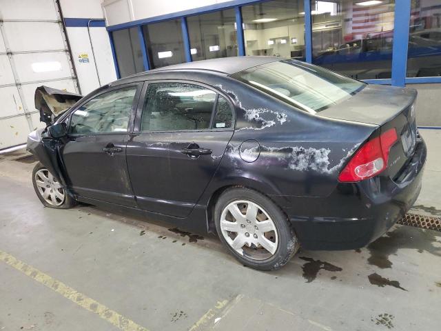 HONDA CIVIC LX 2008 black  gas 2HGFA16528H522525 photo #3