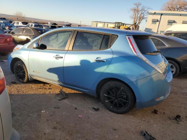 NISSAN LEAF S 2014 blue  electric 1N4AZ0CP1EC339137 photo #3