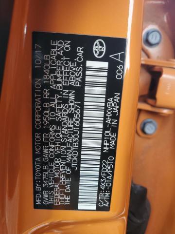 2018 TOYOTA PRIUS C - JTDKDTB30J1605671