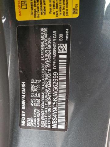 2018 BMW M4 - WBS4Y9C56JAG62999