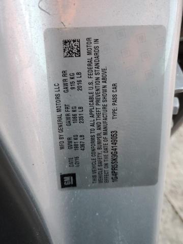 2016 BUICK VERANO CON 1G4PR5SK9G4149053