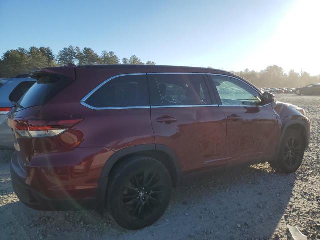 TOYOTA HIGHLANDER 2019 maroon  gas 5TDJZRFHXKS916812 photo #4