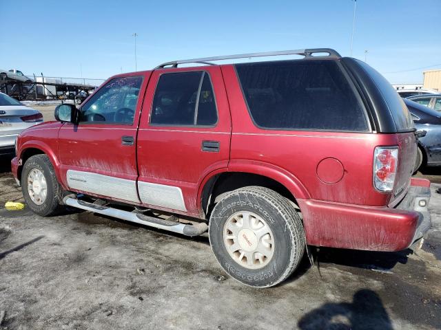 GMC JIMMY / EN 2000 red  gas 1GKDT13W6Y2354558 photo #3