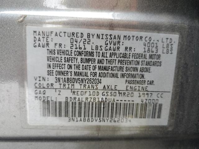 2022 NISSAN SENTRA SR - 3N1AB8DV5NY262034
