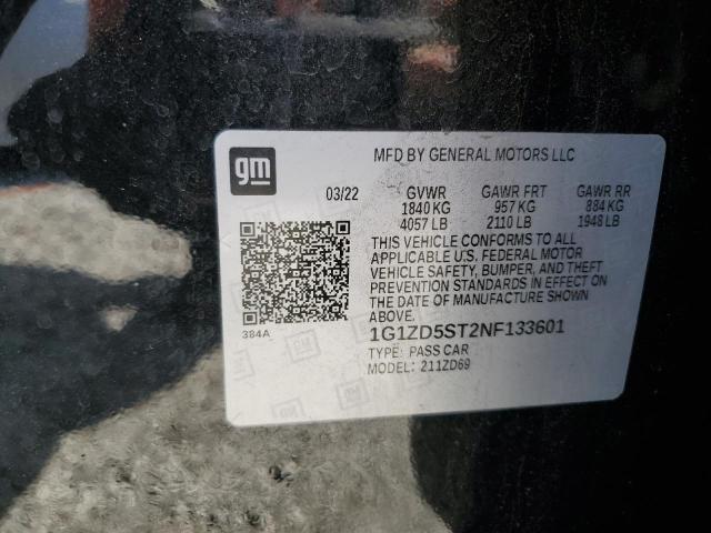 2022 CHEVROLET MALIBU LT 1G1ZD5ST2NF133601