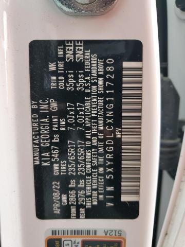 2022 KIA SORENTO LX - 5XYRGDLCXNG117280