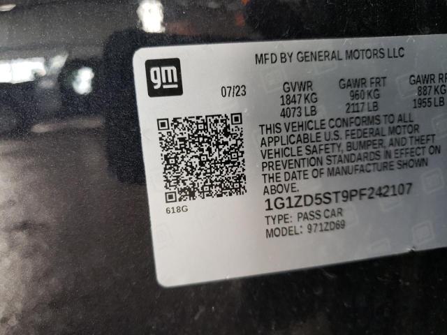 2023 CHEVROLET MALIBU LT 1G1ZD5ST9PF242107