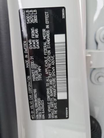 2022 VOLVO XC60 B5 MO YV4L12RK9N1982166