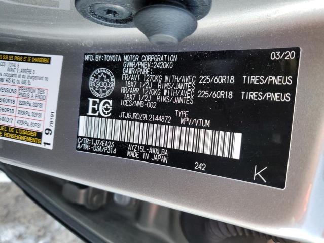 2020 LEXUS NX 300H JTJGJRDZ9L2144872