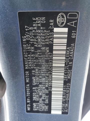 2018 TOYOTA COROLLA L - 2T1BURHE2JC983367